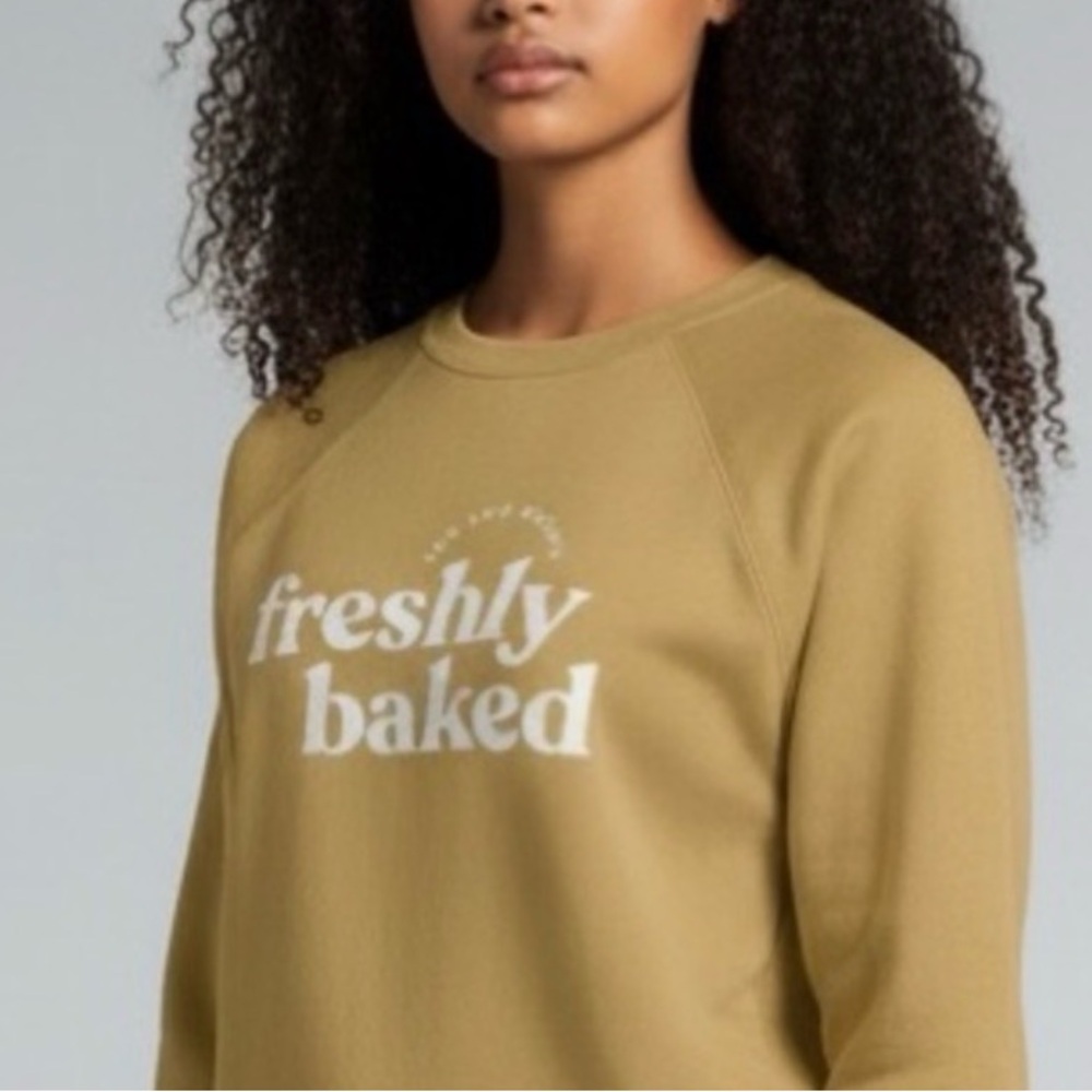 Distressed Marigold FRESHLY BAKED Dispensary Sweatshirt